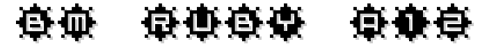 BM ruby A12 font